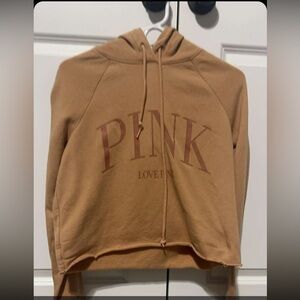 PINK cropped hoodie